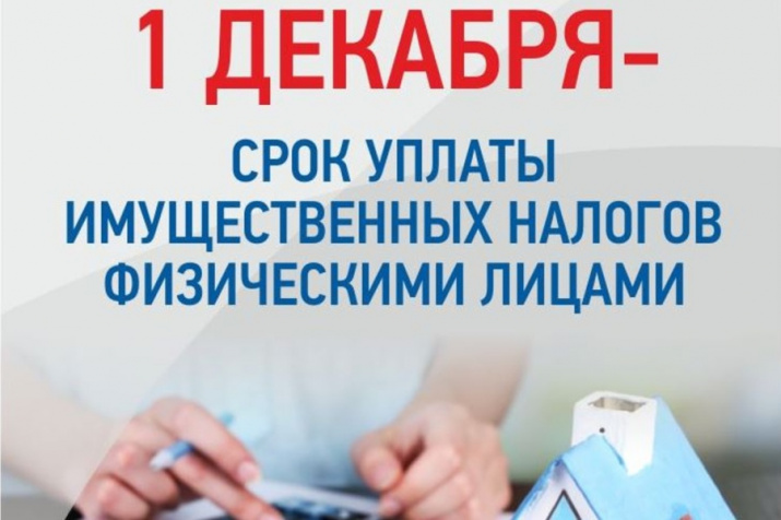 1 декабря - Срок оплаты налогов